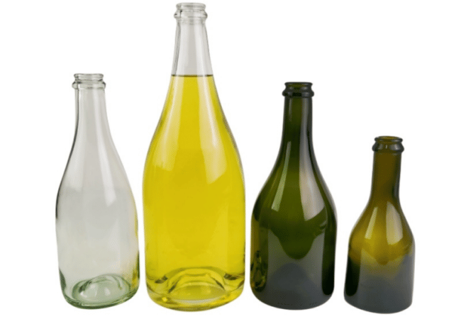 EMW glass wine bottle